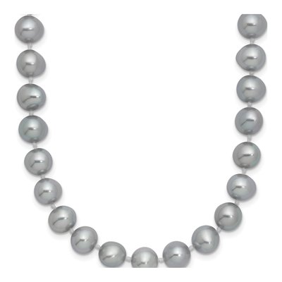 Sterling Silver Grey Freshwater Cultured Pearl Necklace