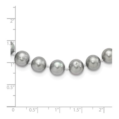 Sterling Silver Grey Freshwater Cultured Pearl Necklace – view 5