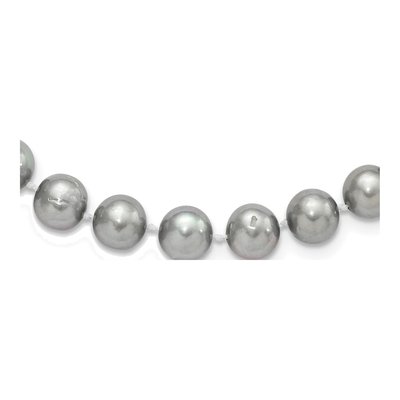 Sterling Silver Grey Freshwater Cultured Pearl Necklace