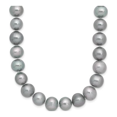 Sterling Silver Grey Freshwater Cultured Pearl Necklace