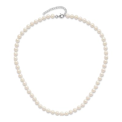 Sterling Silver Freshwater Pearl Necklace, Bracelet & – view 6