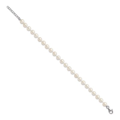 Sterling Silver Freshwater Pearl Necklace, Bracelet & – view 7