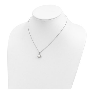 Sterling Silver Pearl Necklace & Earring Set – view 6
