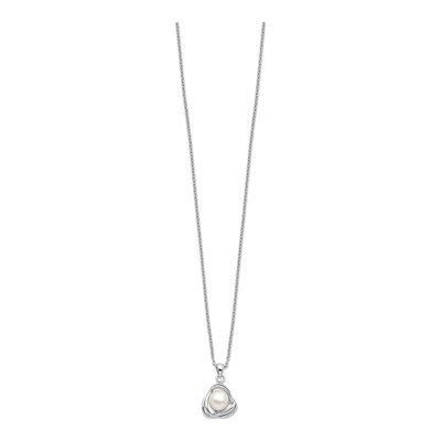 Sterling Silver Pearl Necklace & Earring Set – view 7