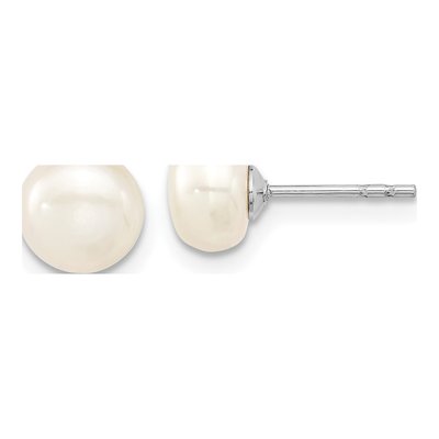Sterling Silver Freshwater Pearl Necklace & Earring Set – view 3