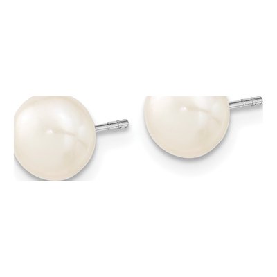 Sterling Silver Freshwater Pearl Necklace & Earring Set – view 5