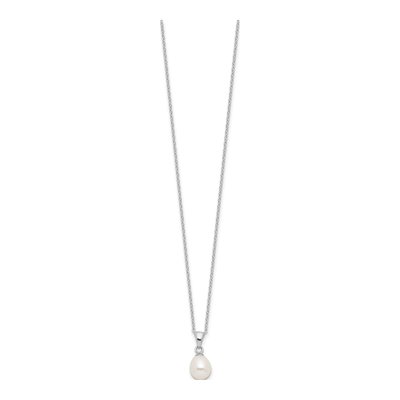 Sterling Silver Freshwater Pearl Necklace & Earring Set – view 7