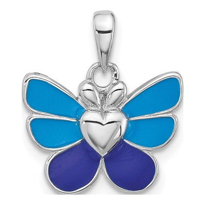 Girls' Sterling Silver Butterfly Earring, Ring & Pendant Set – view 7