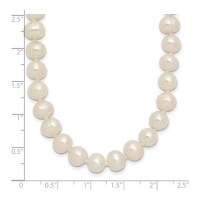 80in Endless Freshwater Pearl Necklace, White 6-7mm – view 6
