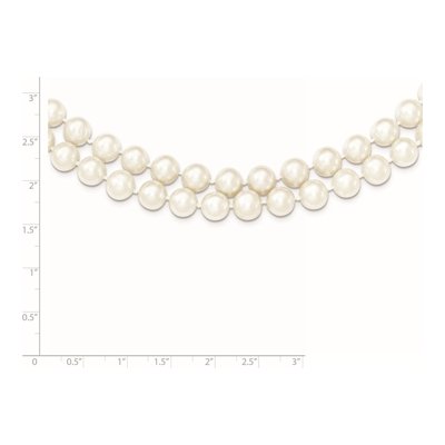 Sterling Silver Freshwater Cultured Pearl 2-Strand Necklace – view 3