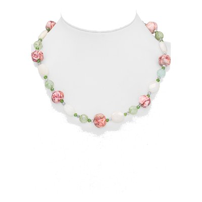 Sterling Silver Crystal Aventurine Jasper Necklace – view 5