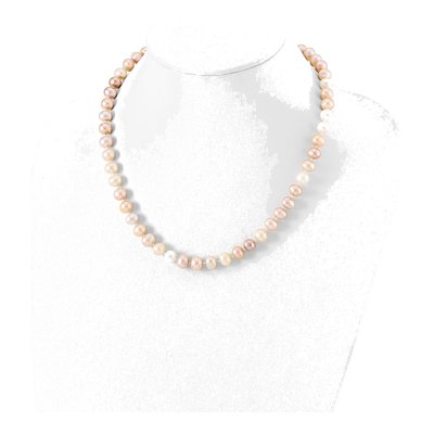 Sterling Silver Freshwater Cultured Pearl Multi-Color Necklace – view 3