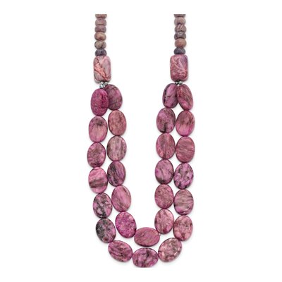 Sterling Silver Charoite Necklace