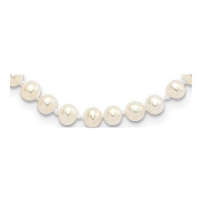 Sterling Silver Freshwater Cultured Pearl Near-Round Necklace