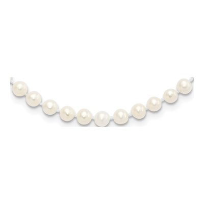 Sterling Silver Freshwater Cultured Pearl Near-Round Necklace