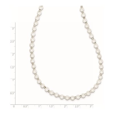 24" White Shell Pearl Eyewear Chain – view 3