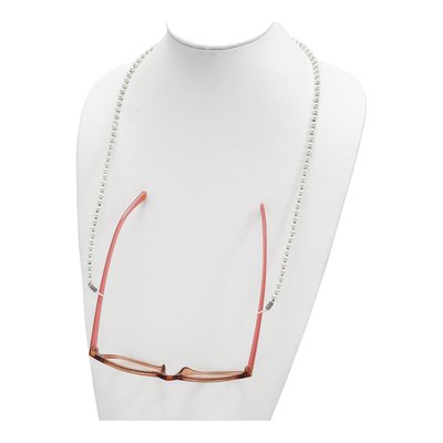 24" White Shell Pearl Eyewear Chain – view 4