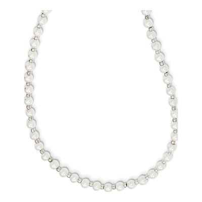 24" White Shell Pearl Eyewear Chain