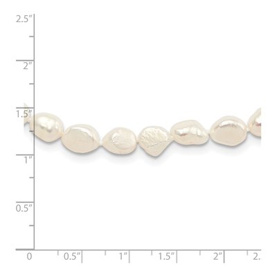 64in White Baroque Freshwater Pearl Endless Necklace – view 6