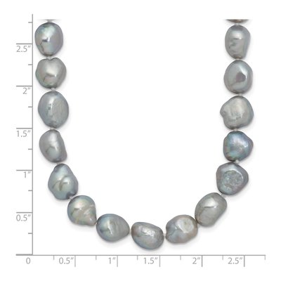 64-Inch Grey Baroque Freshwater Pearl Endless Necklace – view 4