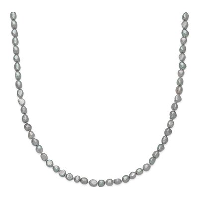 64-Inch Grey Baroque Freshwater Pearl Endless Necklace – view 5