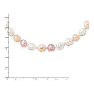 64in Multi-Color Baroque Freshwater Pearl Necklace – view 3