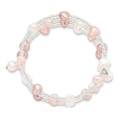 Multicolor Baroque Pearl Wrap Bracelet – view 2