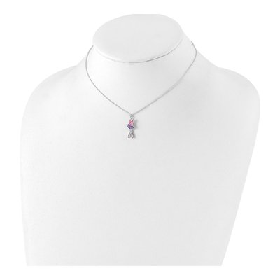 Girls' Sterling Silver Ballerina Necklace & Earring Set – view 5