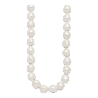 Sterling Silver Freshwater Cultured Pearl Baroque Necklace – view 3