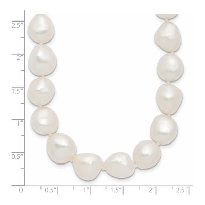 Sterling Silver Freshwater Cultured Pearl Baroque Necklace – view 5
