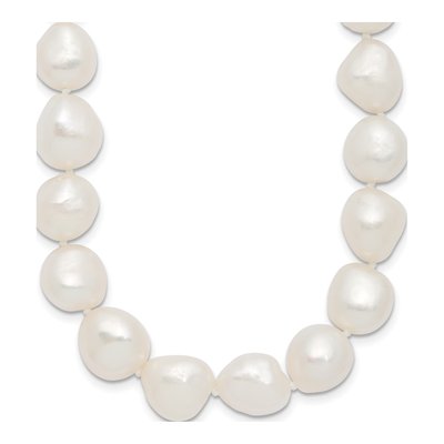 Sterling Silver Freshwater Cultured Pearl Baroque Necklace