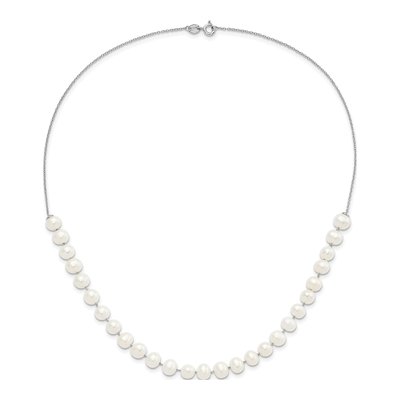 Sterling Silver Freshwater Pearl Necklace & Earring Set – view 5