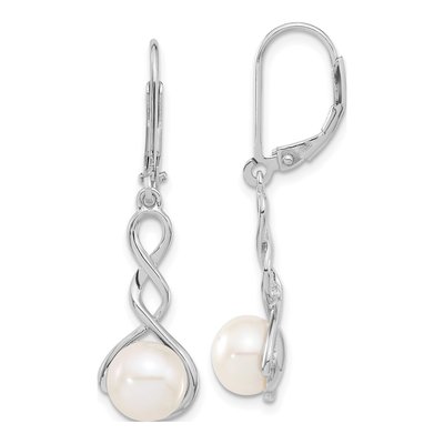 Sterling Silver Freshwater Pearl Necklace & Earring Set – view 2