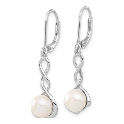 Sterling Silver Freshwater Pearl Necklace & Earring Set – view 3