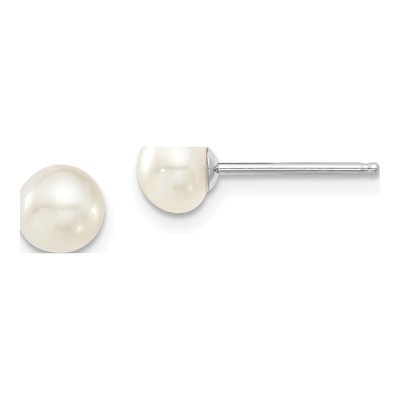 Sterling Silver Pearl Necklace & Earring Set – view 3