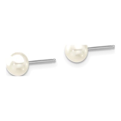Sterling Silver Pearl Necklace & Earring Set – view 4