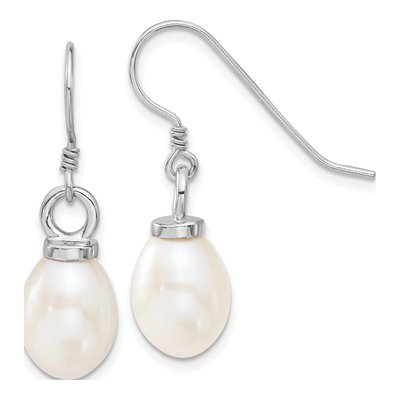 Sterling Silver Freshwater Pearl Necklace & Earring Set – view 2