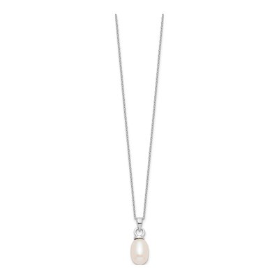 Sterling Silver Freshwater Pearl Necklace & Earring Set – view 5