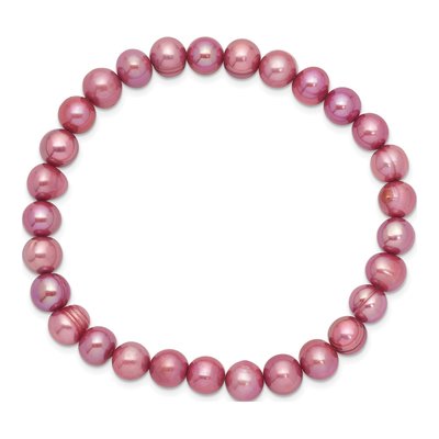 Rose Freshwater Pearl Stretch Bracelet, 7 In – view 2