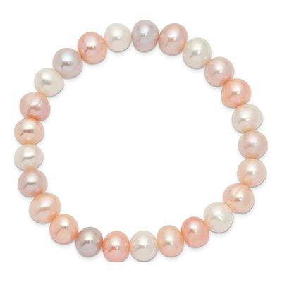 Multi-Color Freshwater Pearl Stretch Bracelet – view 2