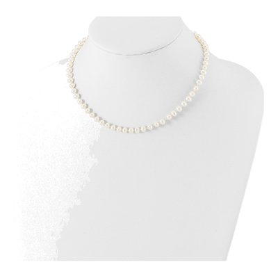 Sterling Silver Freshwater Cultured Pearl Girl's Necklace – view 4