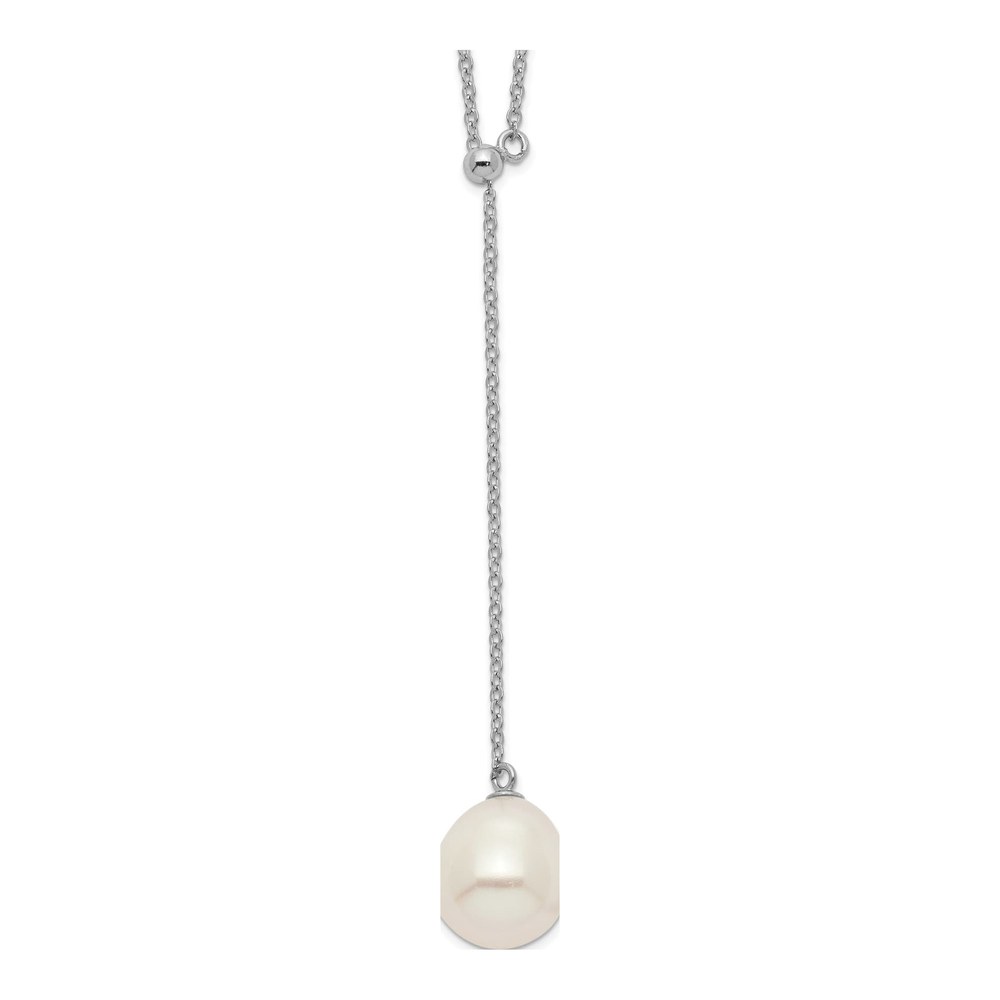 Sterling Silver Freshwater Cultured Pearl Drop Necklace