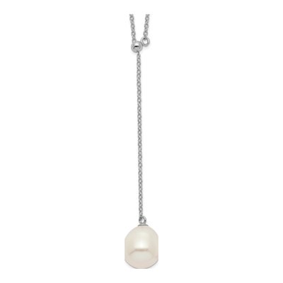 Sterling Silver Freshwater Cultured Pearl Drop Necklace
