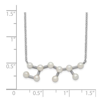 Sterling Silver Freshwater Cultured Pearl Sagittarius Necklace – view 2