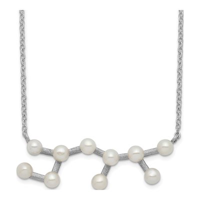 Sterling Silver Freshwater Cultured Pearl Sagittarius Necklace