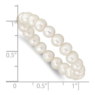 Girl's Freshwater Pearl Stretch Bracelet – view 2