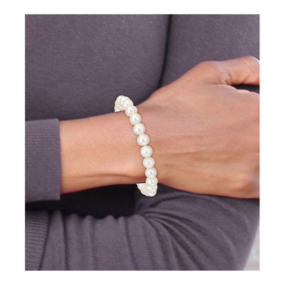 Girl's Freshwater Pearl Stretch Bracelet – view 4