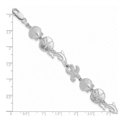 Sterling Silver Sea Life Bracelet – view 3