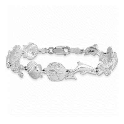 Sterling Silver Sea Life Bracelet – view 4