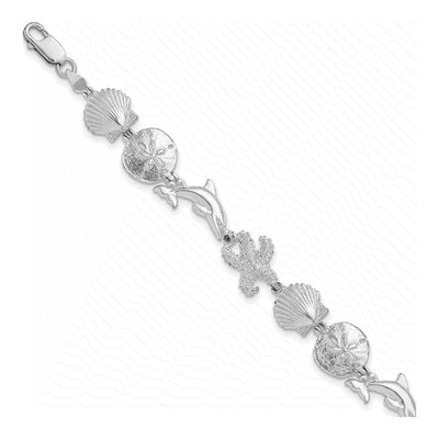 Sterling Silver Sea Life Bracelet